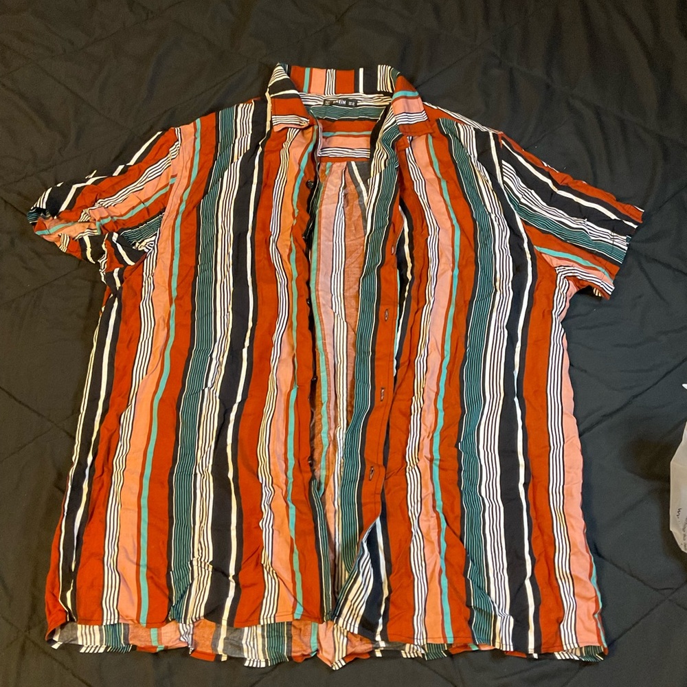 Stripped button down shirt